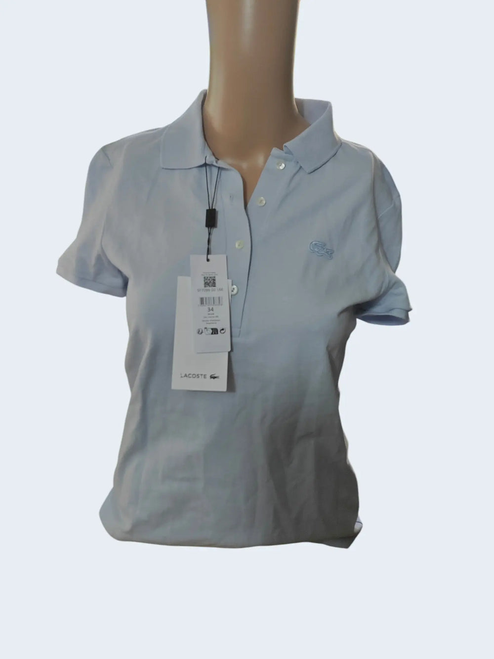 Polo Lacoste femme bleu clair – slim fit – neuf avec étiquette – taille 36 Lacoste