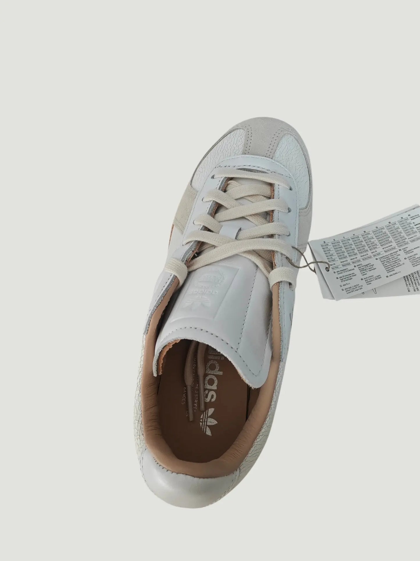 Adidas BW Army Lux neuves – T. 35 1/2 – blanc cassé / gomme – cuir premium adidas