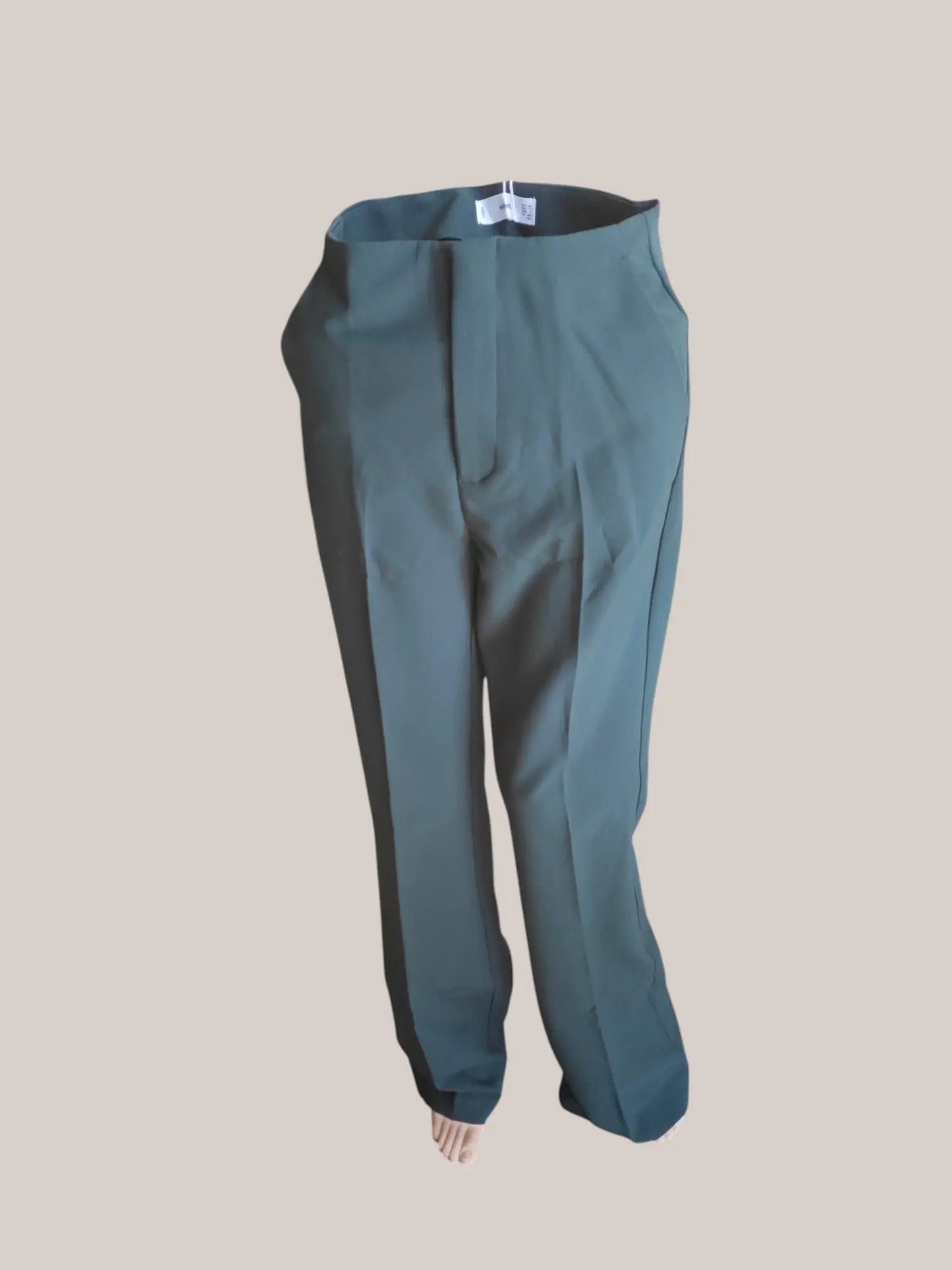 Pantalon Mango femme vert sapin taille 36 Mango