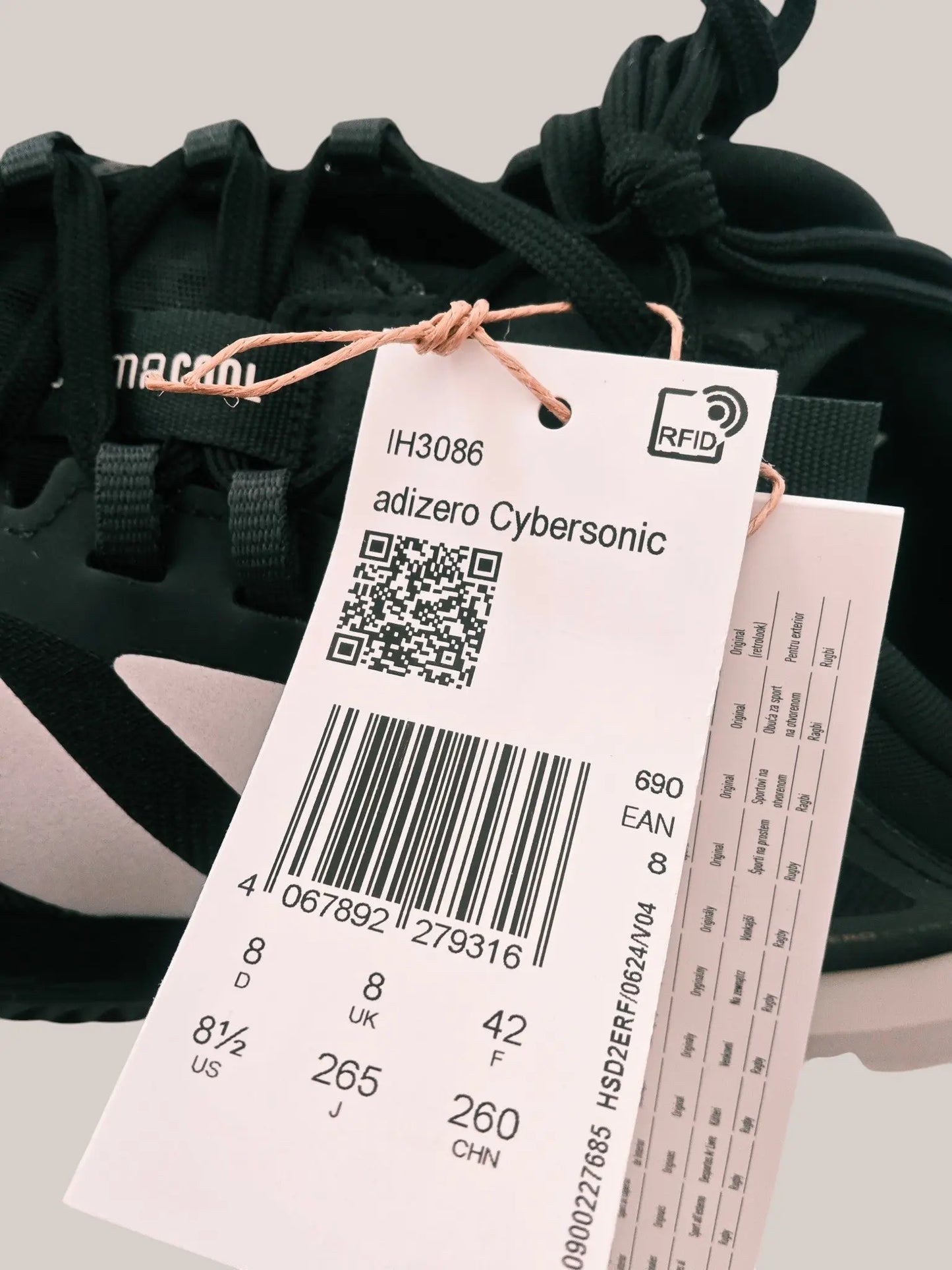 Adidas Adizero Cybersonic 2 M CL noir blanc T42 Adidas