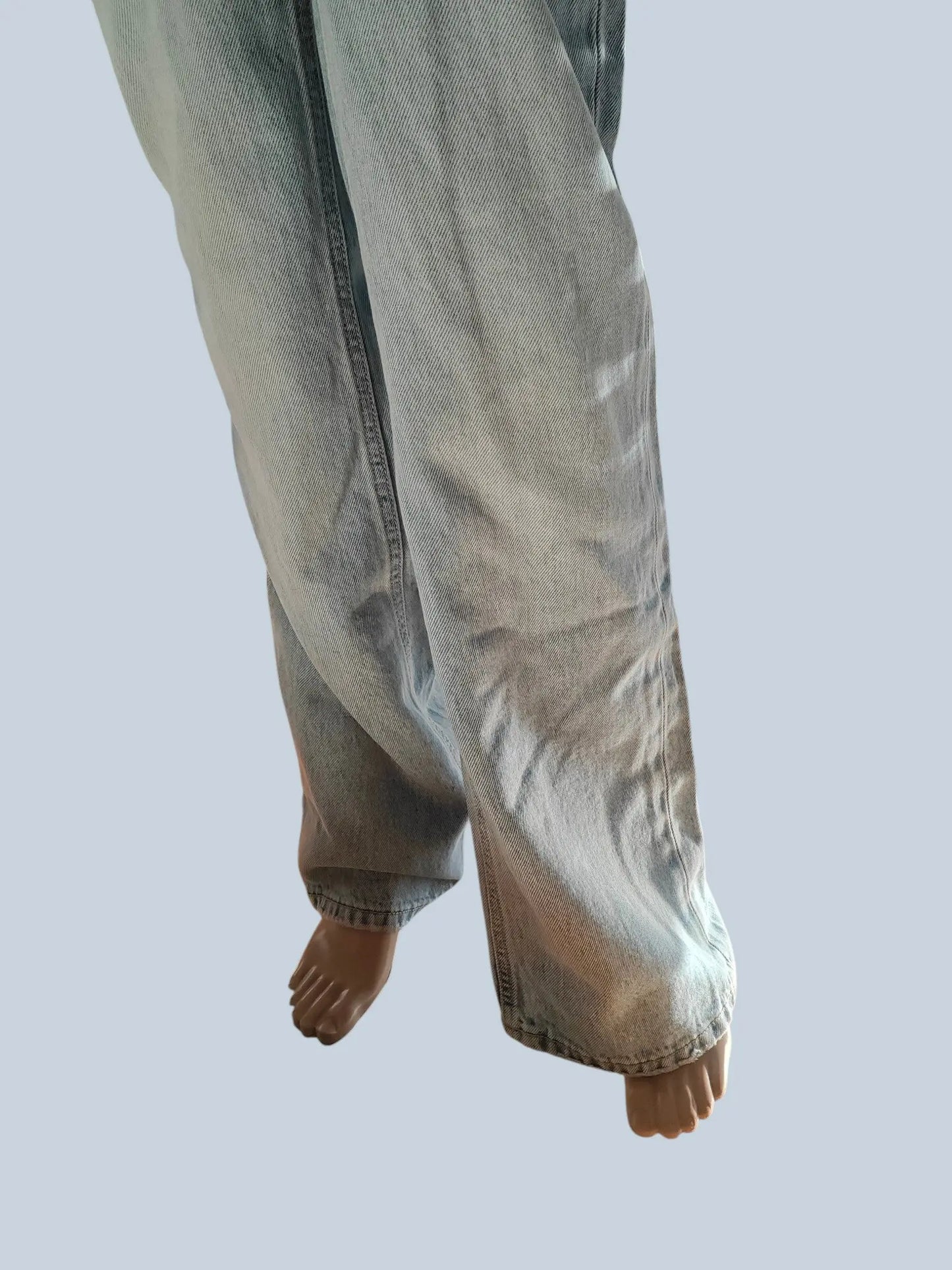 Jean Stradivarius D92 straight wide bleu clair taille 32 Stradivarius