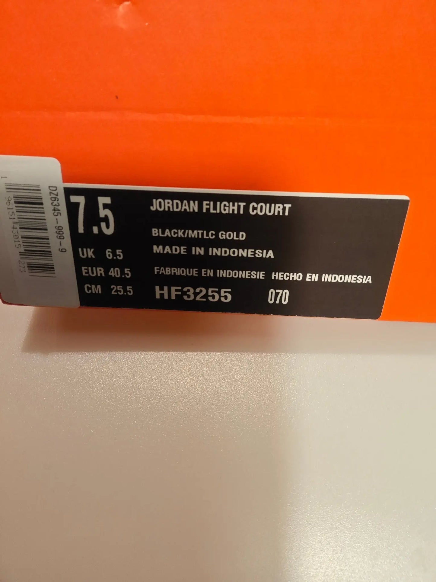 Jordan Flight Court noir / doré – T. 40,5 nike