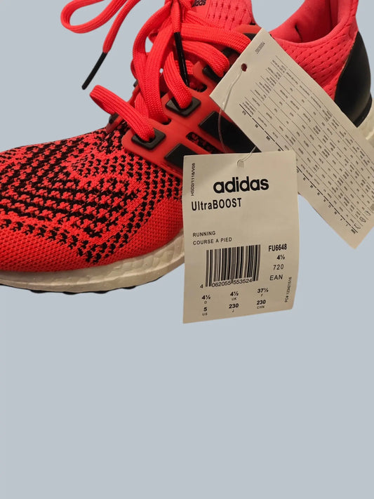 Adidas UltraBOOST rouge fluo / noir neuves – T. 37 1/3 Adidas