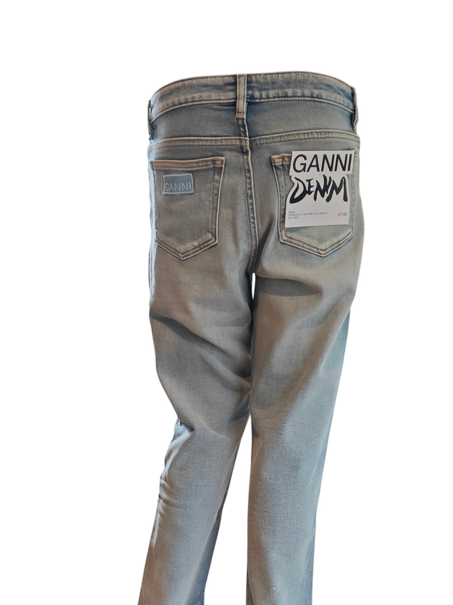 Jean GANNI bleu clair – coupe droite – taille W27/L32 (FR 36)