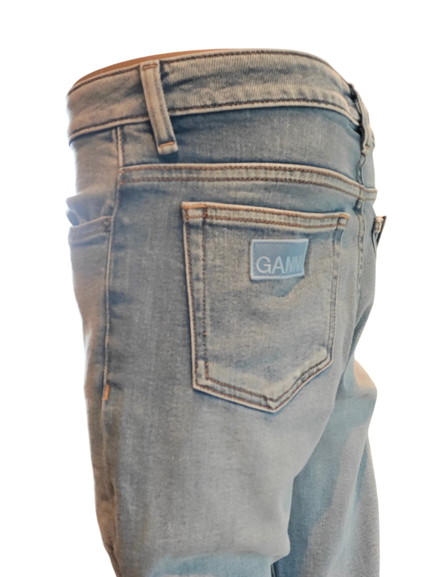 Jean GANNI bleu clair – coupe droite – taille W27/L32 (FR 36)
