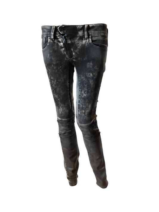 Jean G-Star Raw Lynn Custom Zip Mid Skinny – gris délavé – W25 L30