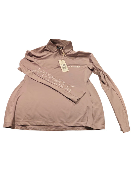 Haut Adidas Terrex femme manches longues col zippé rose mauve – taille L – neuf avec étiquette