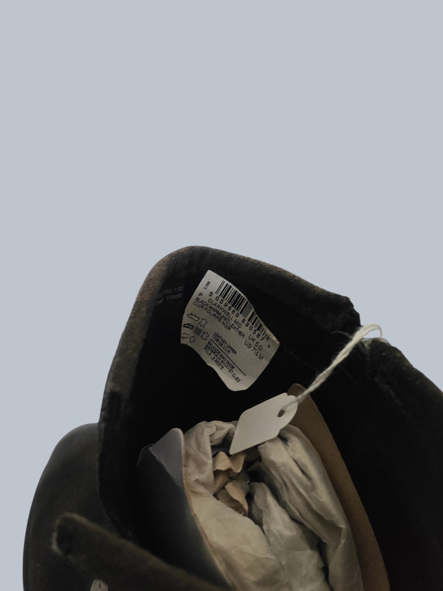 Clarks Clarkwell Mid noires T.38