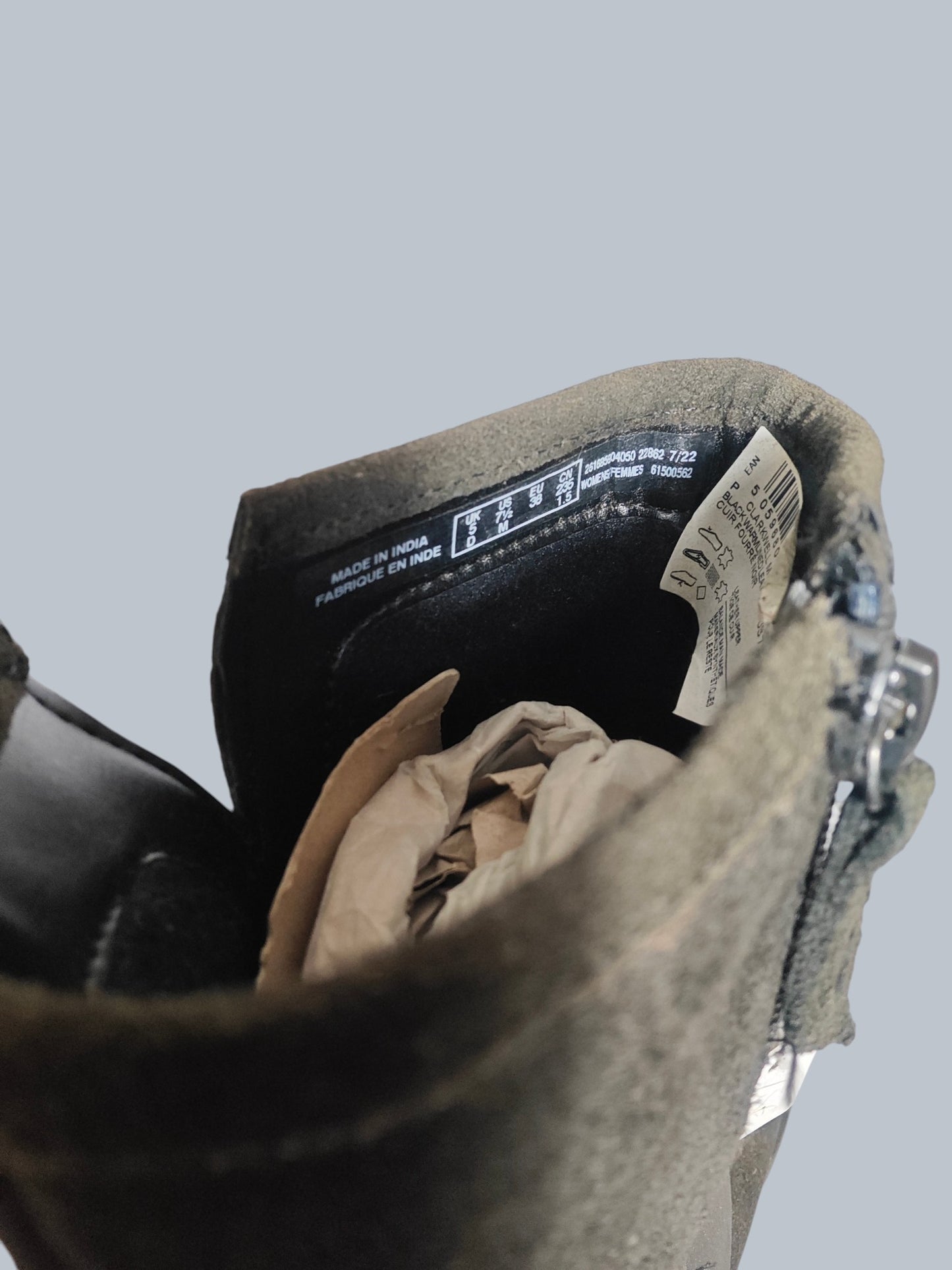 Clarks Clarkwell Mid noires T.38
