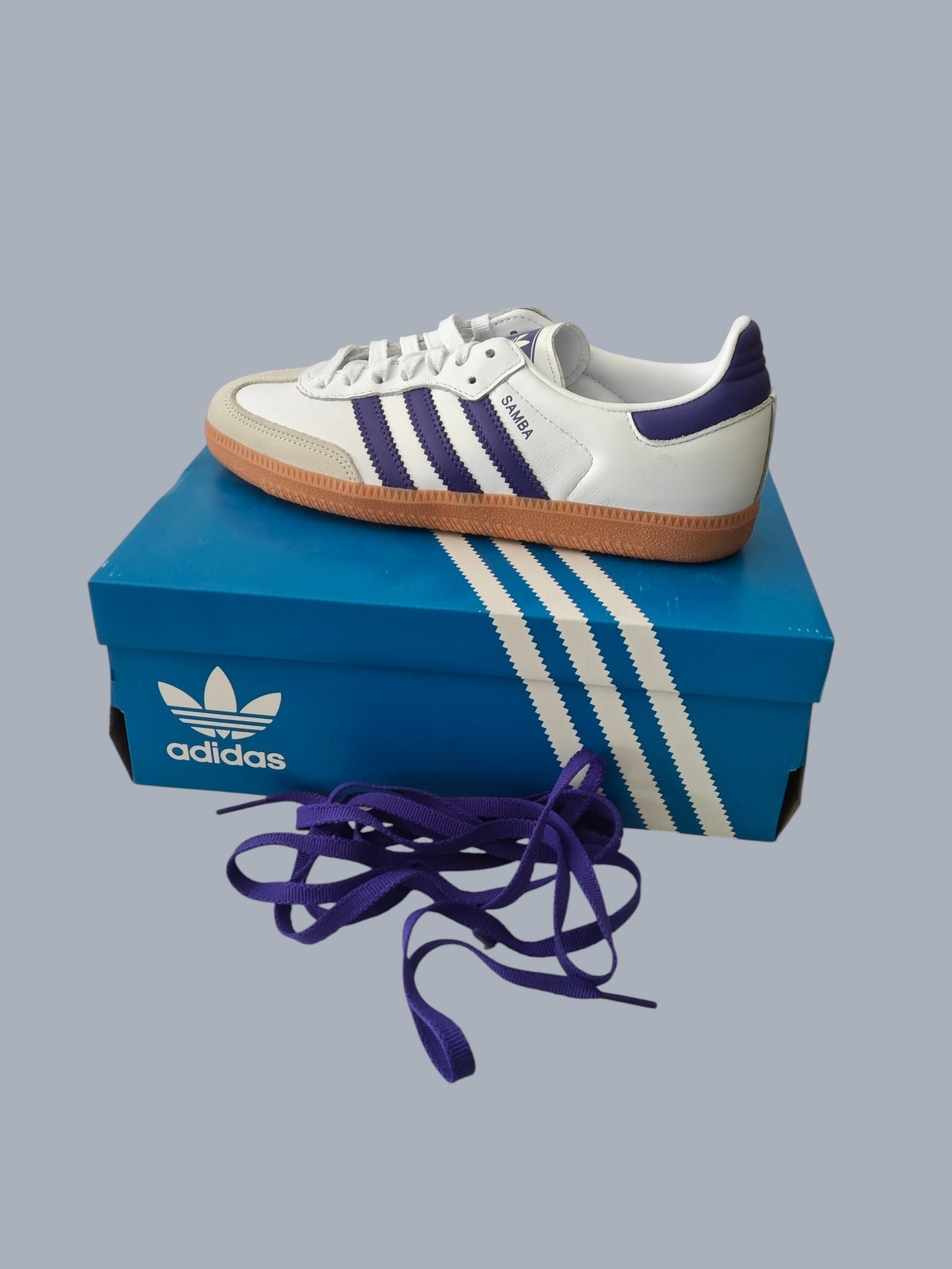 Adidas Samba OG W blanche / violette 38 2/3