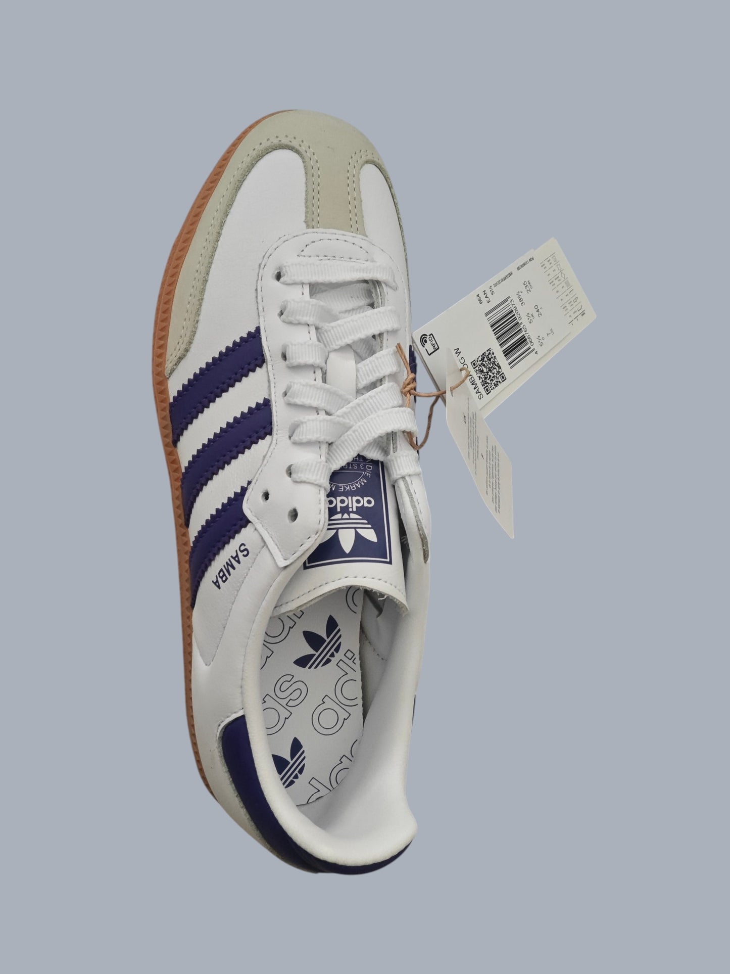 Adidas Samba OG W blanche / violette 38 2/3