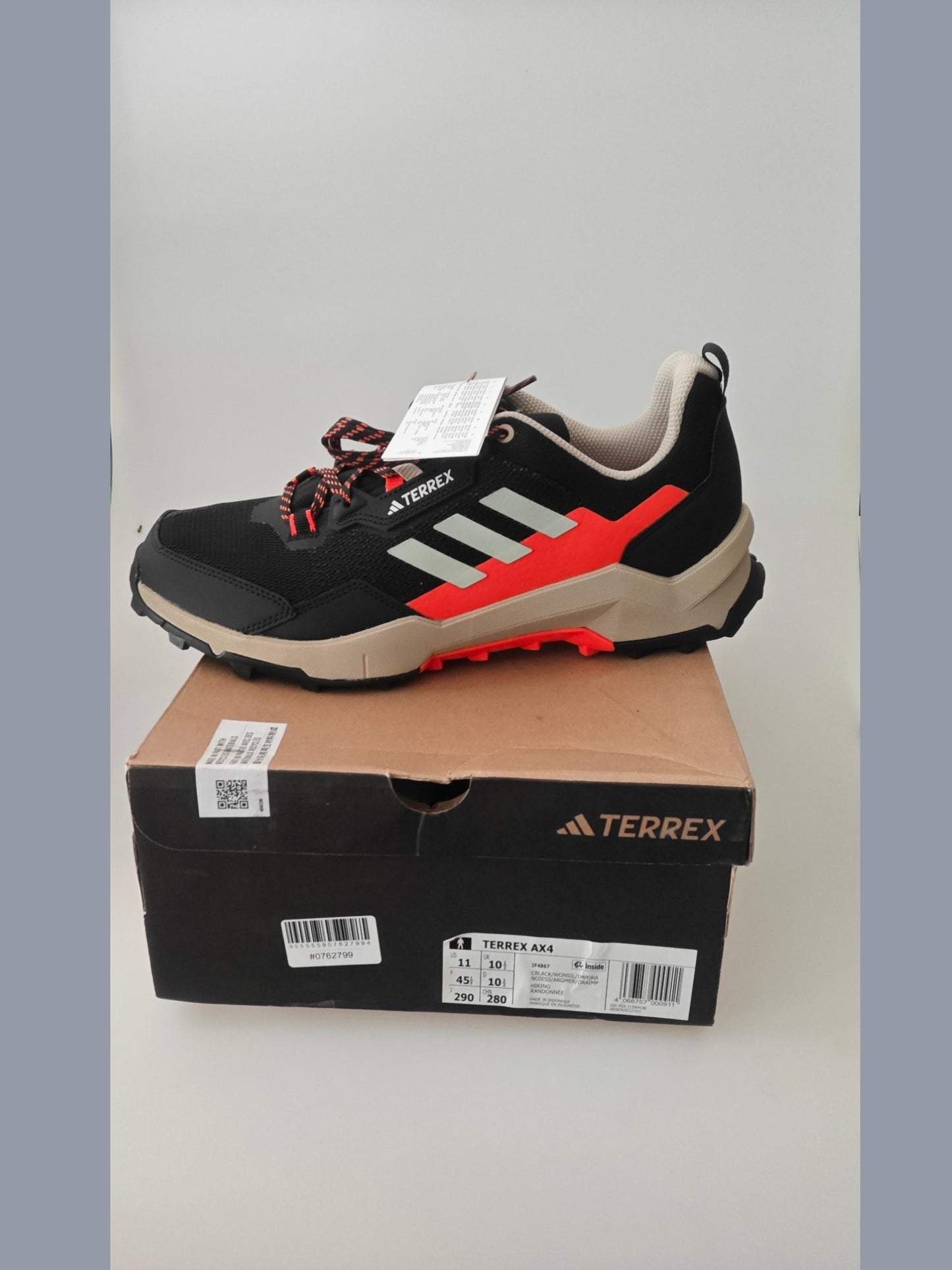 Adidas Terrex AX4 IF4867 – 45 1/3 – neuves avec étiquettes – randonnée / trail