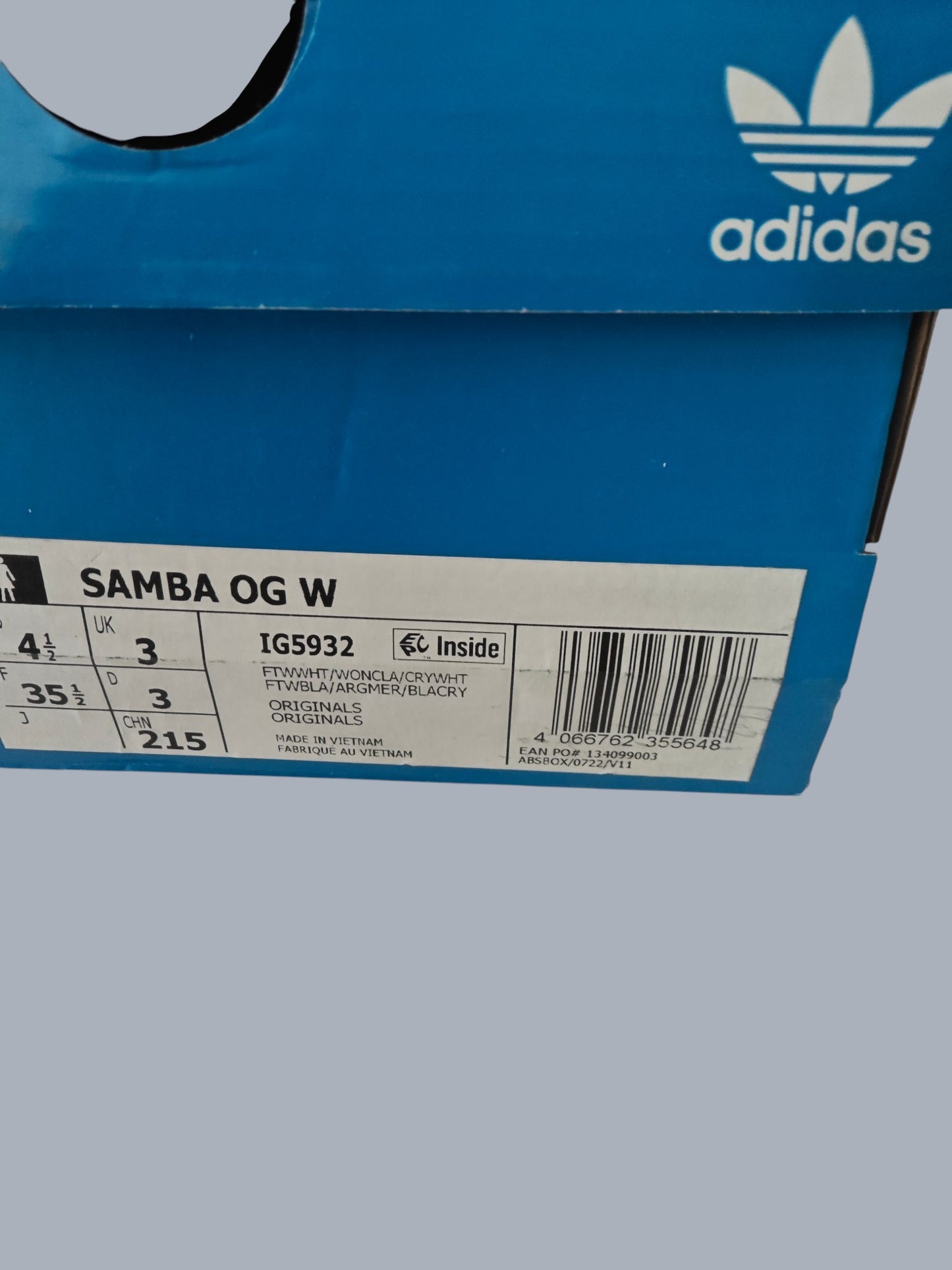 Adidas Samba OG W blanc / rose – neuves – pointure 35.5