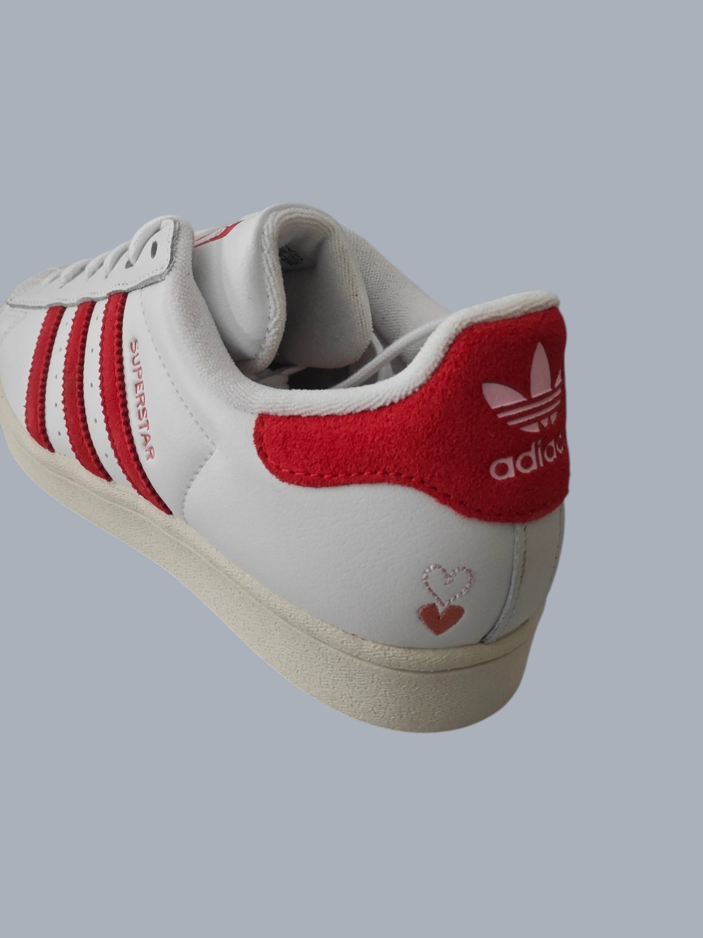 Adidas Superstar W neuves – blanc & rouge – taille 38 – avec étiquette