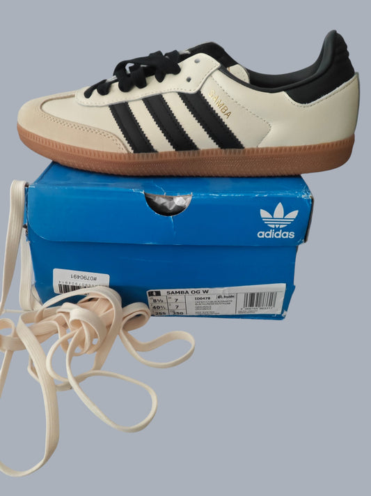 Adidas Samba OG W neuves – blanc noir gum – taille 40 2/3 – avec boîte
