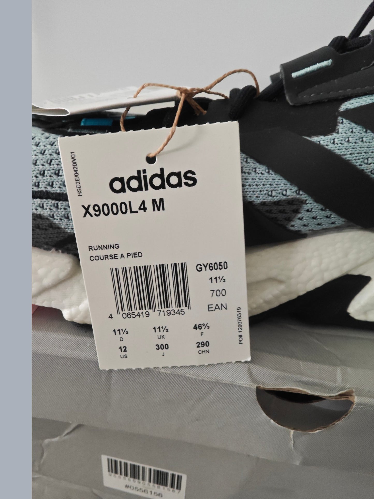 Adidas X9000L4 M – neuves – Boost – taille 46 2/3