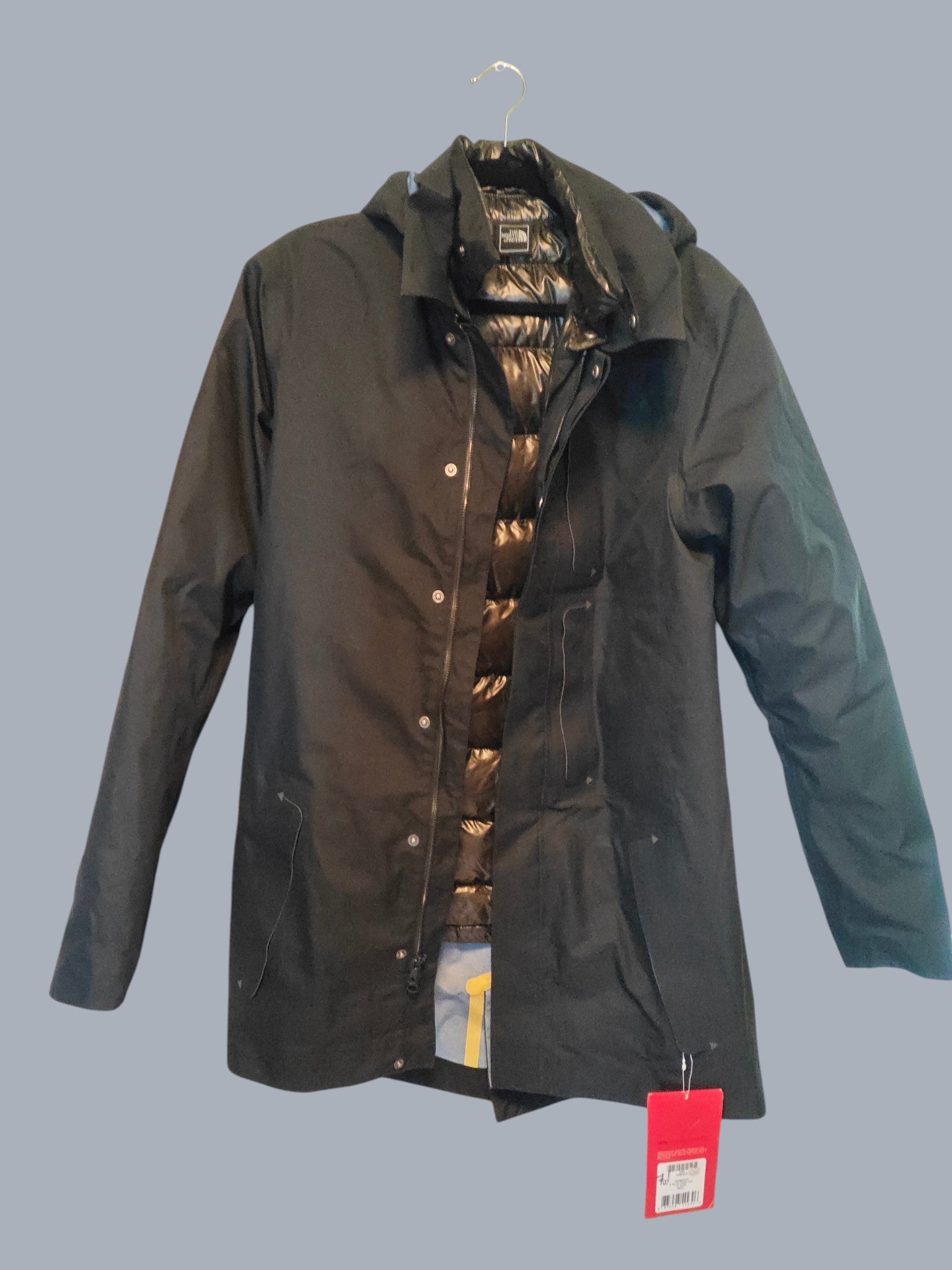 The North Face parka 3-en-1 noir – doudoune intégrée – taille S