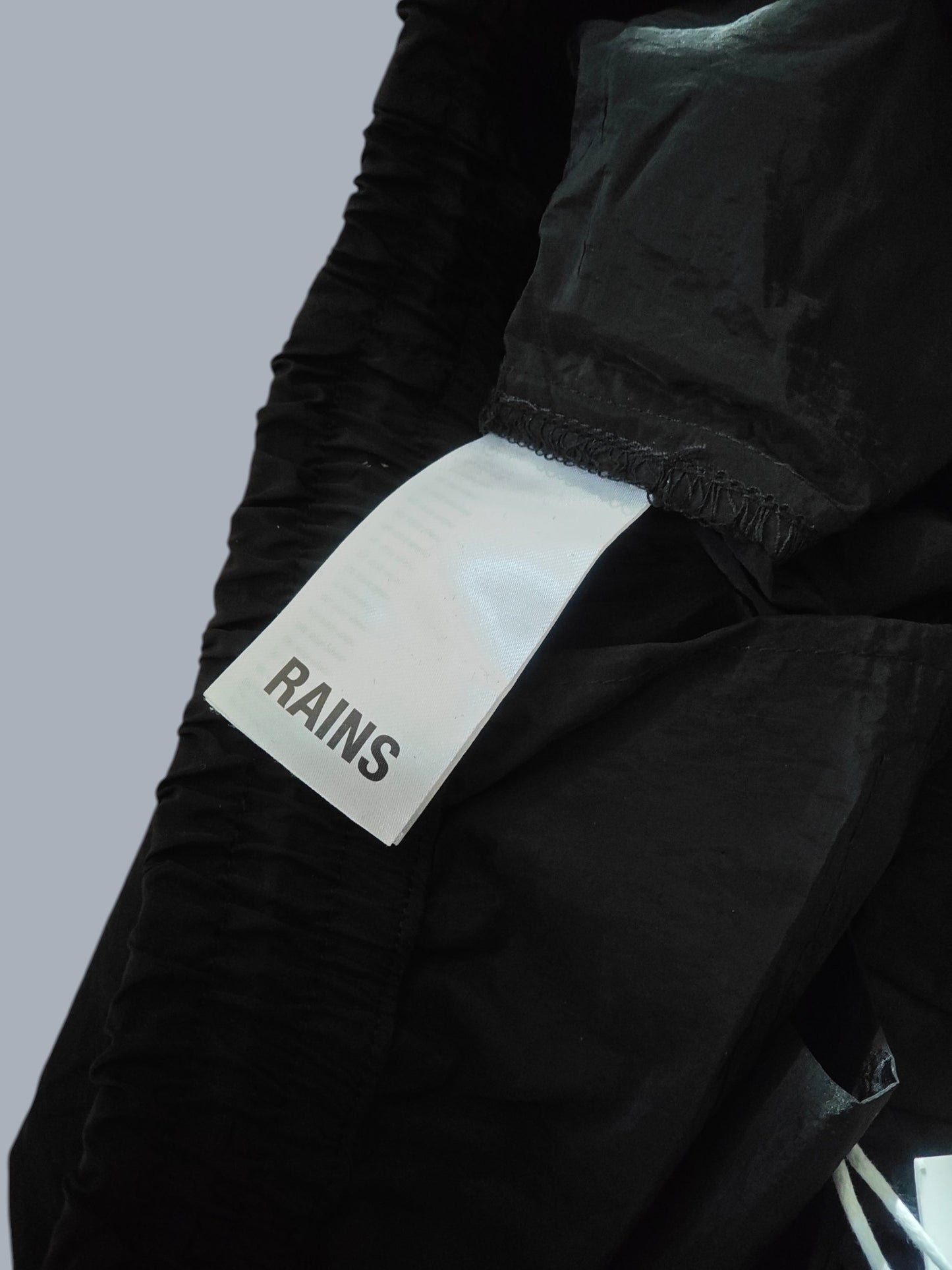 Rains pantalon imperméable noir – coupe regular – taille M