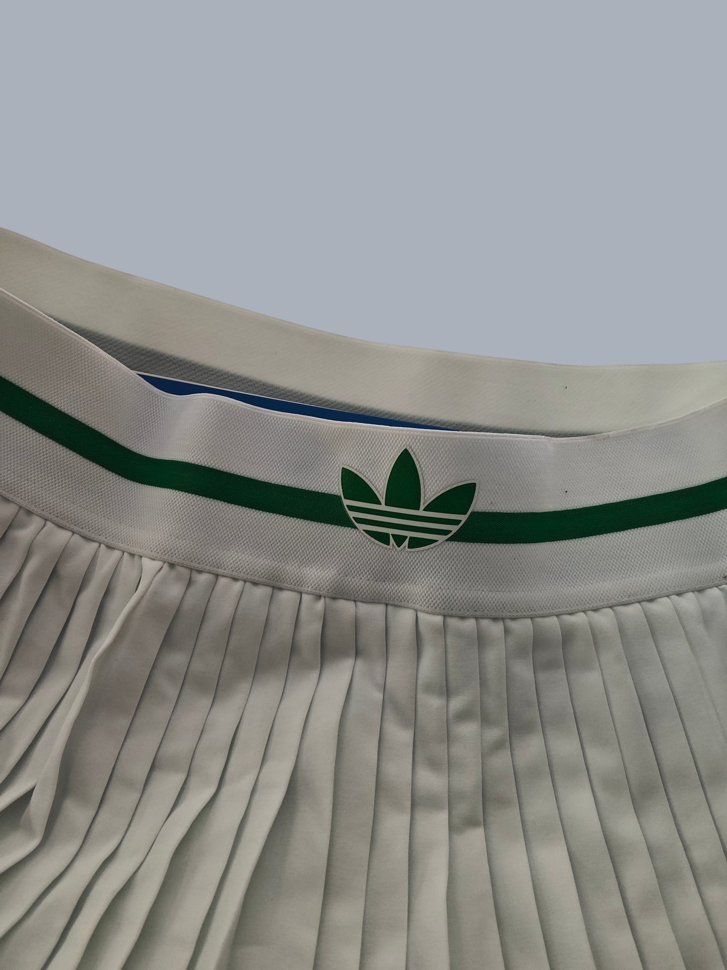 Adidas Originals Pleat Skirt Pro blanche verte taille XS neuf
