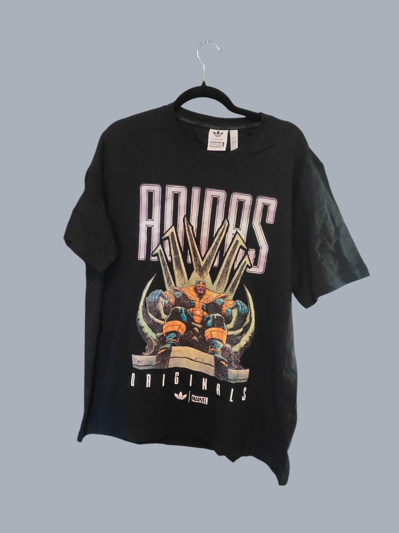 T-shirt Adidas Originals x Marvel Thanos noir neuf étiquette L