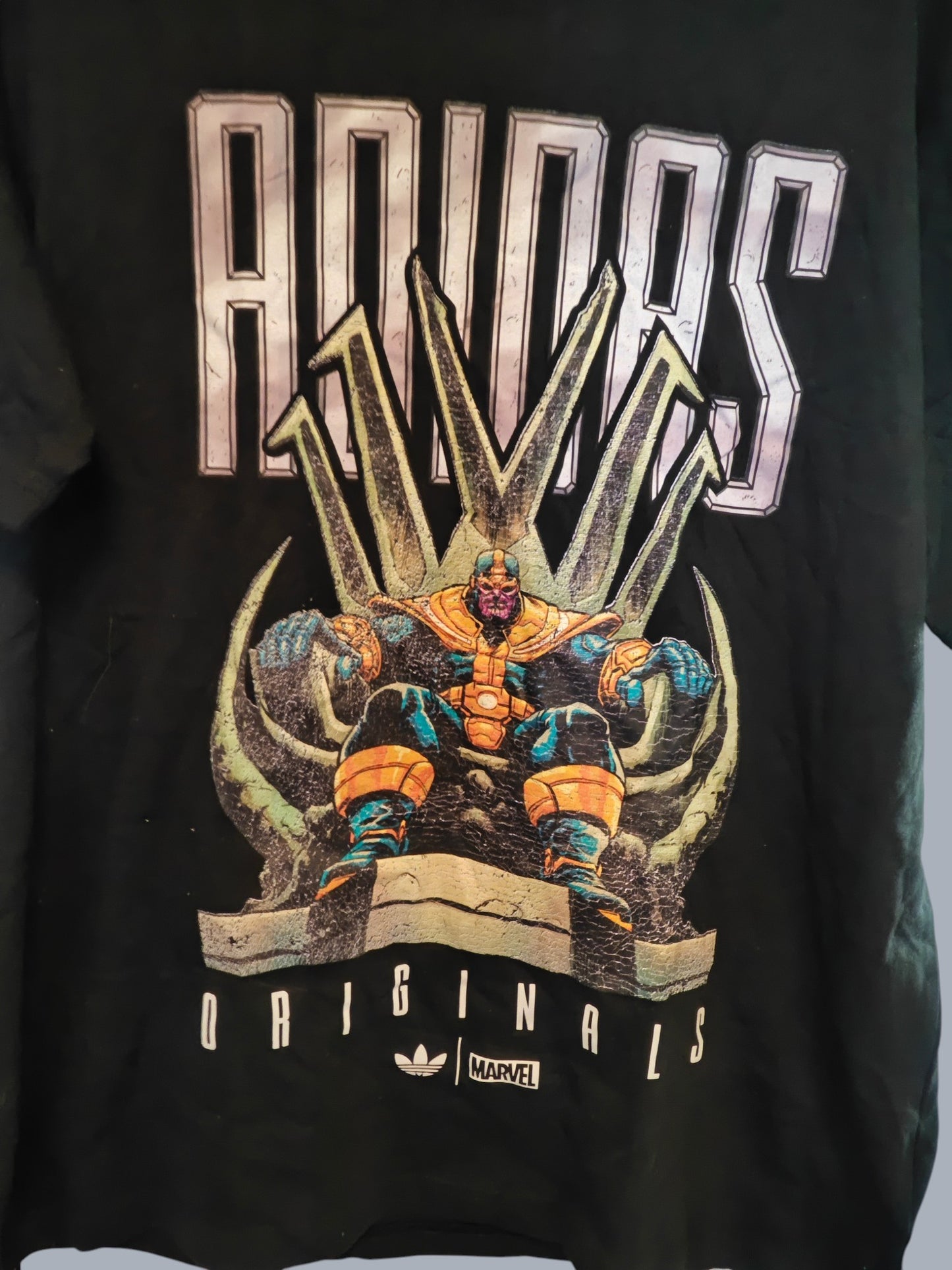 T-shirt Adidas Originals x Marvel Thanos noir neuf étiquette L
