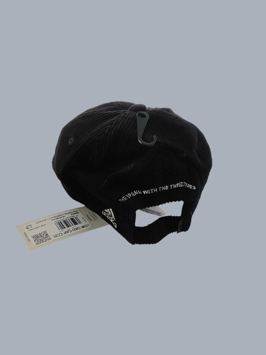 Casquette Adidas noire velours côtelé dad cap réglable neuve