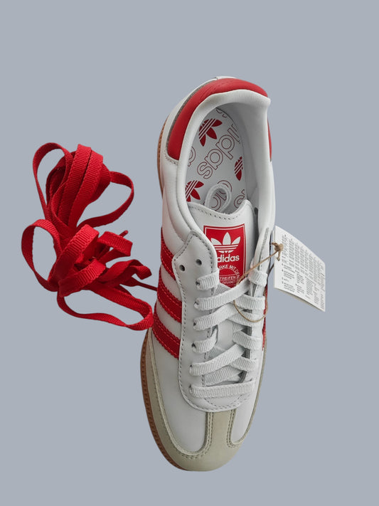 Adidas Samba OG W blanc rouge gum taille 38 2/3 neuves avec boîte
