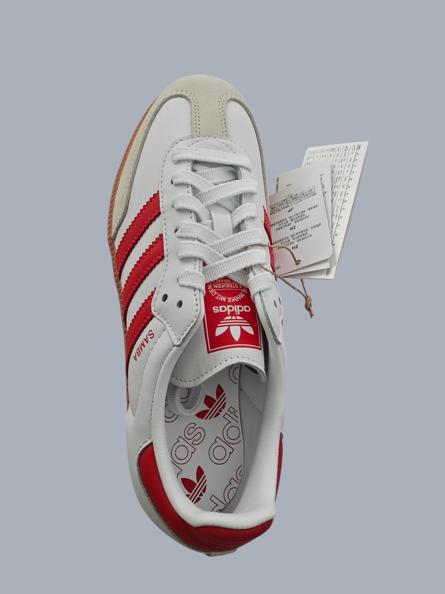 Adidas Samba OG W blanc rouge gum taille 38 2/3 neuves avec boîte