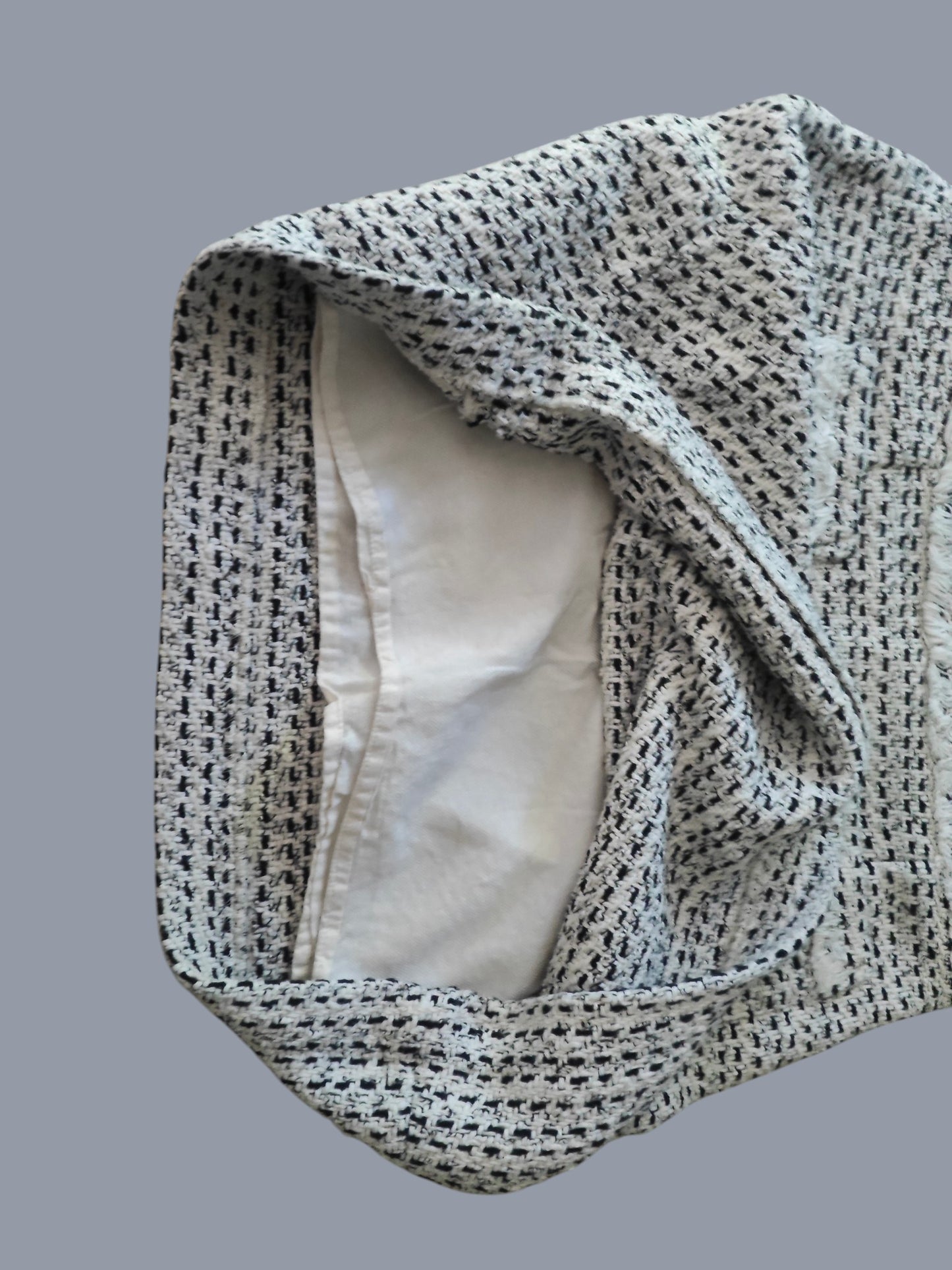 Jupe / short Comptoir des Cotonniers – Taille 36 – Tweed noir & blanc
