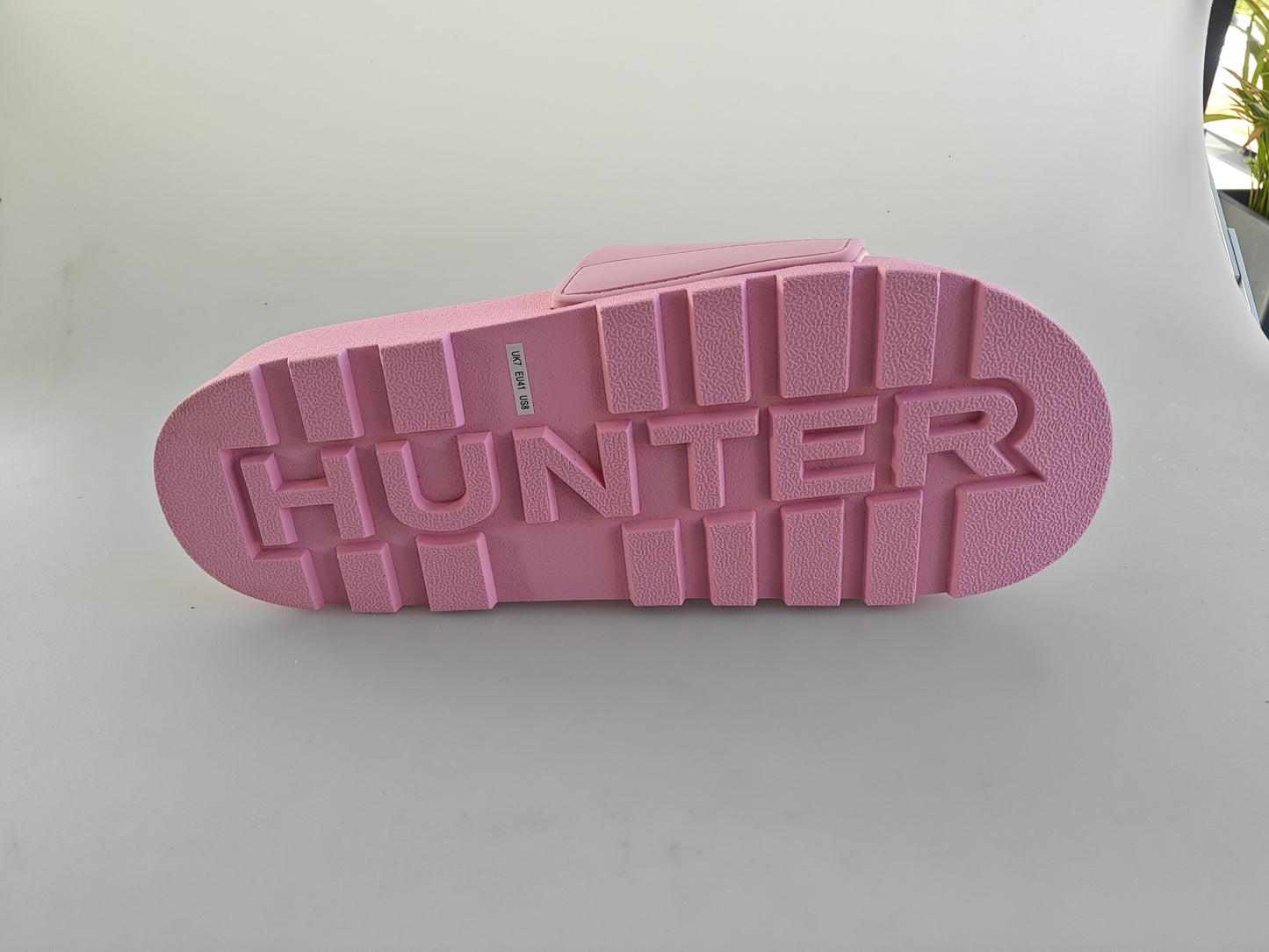 Claquettes Hunter Femme Original Bloom Slide Rose – EU 41 / UK 7 – Neuves