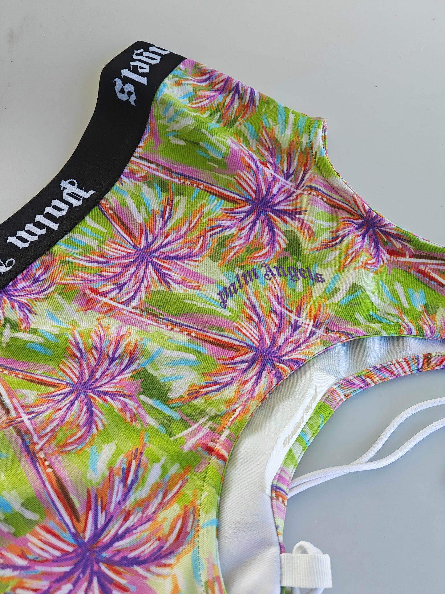 Palm Angels Brassière Sport Tropicale – Taille 12 ans XS femme